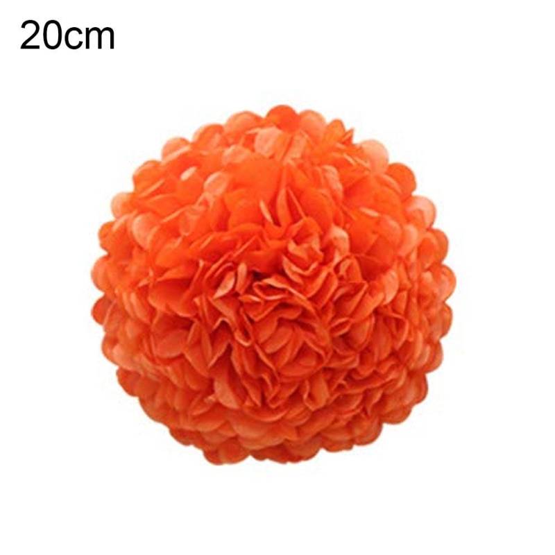 1/9 Stück Papier Pompoms Blumenkugeln Pom Poms Party Hochzeit Dekor 20cm orange von Joom DACH