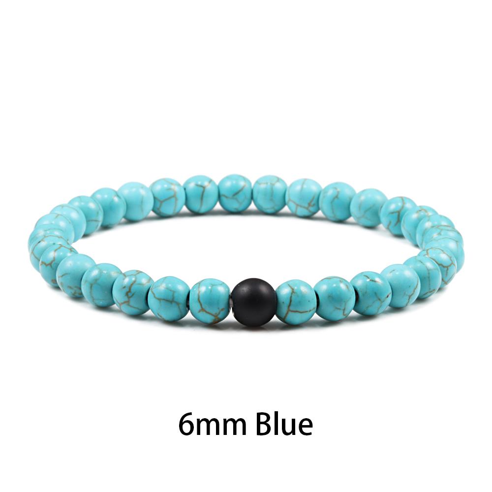 1-2 STK Perlen Armbänder Armreifen Set Natur Lavastein Paare Distanz Energie Elastisches Seil Männer Frauen Beste Freundin Schmuck Geschenk von Joom DACH