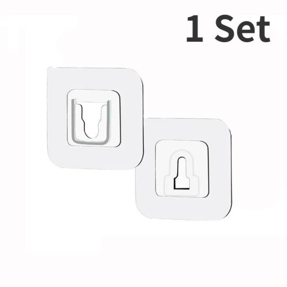 1-30 Stück selbstklebende Wandhaken, transparent, doppelseitig, Haken für Küche, Bad, Aufbewahrung, Kleiderbügel, Stecker, Saugnapfhalter, Home Organizer 1 Set von Joom DACH