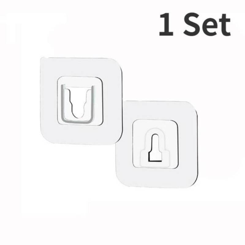 1-30 Stück selbstklebende Wandhaken, transparent, doppelseitig, Haken für Küche, Bad, Aufbewahrung, Kleiderbügel, Stecker, Saugnapfhalter, Home Organizer 1 Set von Joom DACH