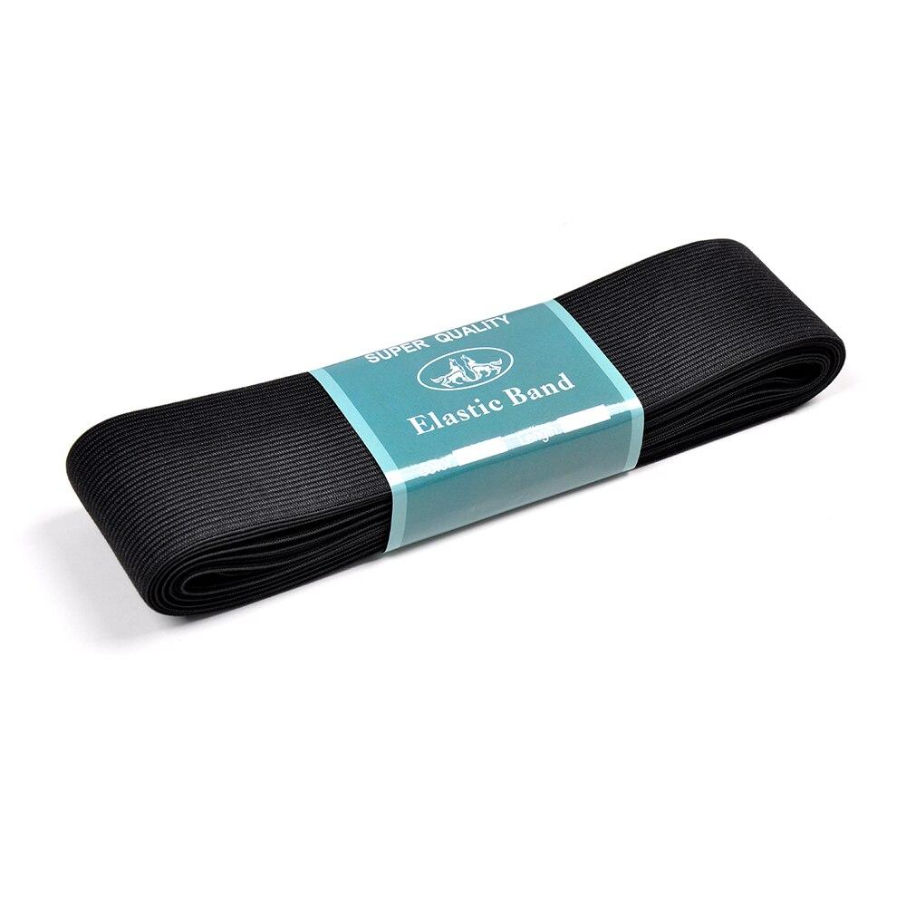 1–5 m flaches Gummiband, weiß, schwarz, Gummiband, zum Nähen, Basteln, für Kleidungsstücke, Bekleidungszubehör, dehnbare Bänder, Bandschnüre 45mm&5M schwarz von Joom DACH