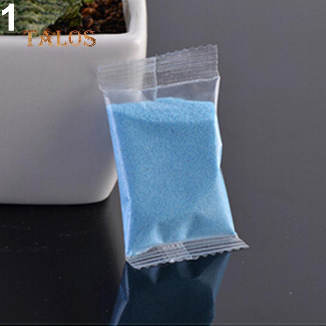 1 Beutel bunter Quarzsand, Miniatur-Aquarium-Bonsai-Topf, Feengarten-Dekor-Zubehör blau von Joom DACH