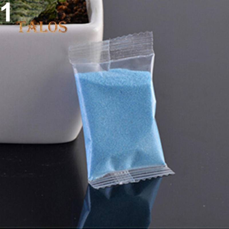 1 Beutel bunter Quarzsand, Miniatur-Aquarium-Bonsai-Topf, Feengarten-Dekor-Zubehör blau von Joom DACH