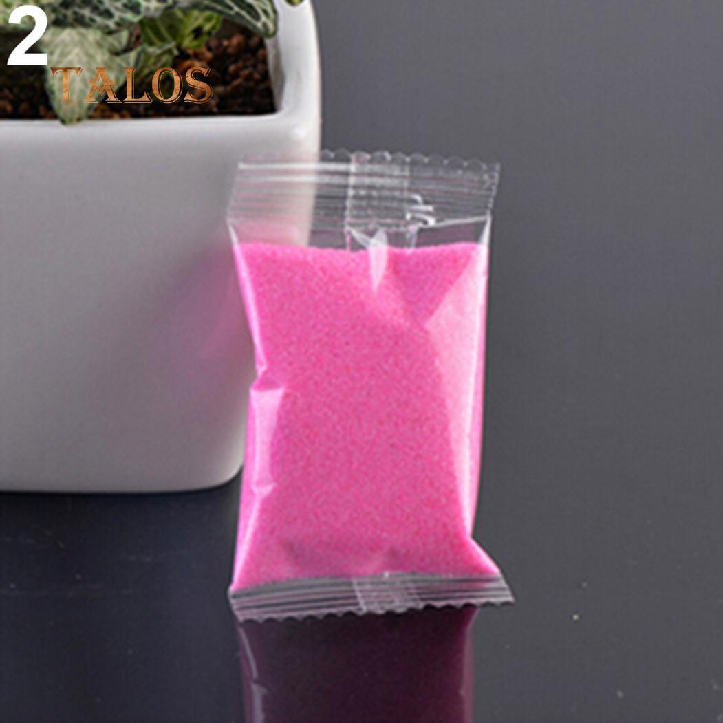 1 Beutel bunter Quarzsand, Miniatur-Aquarium-Bonsai-Topf, Feengarten-Dekor-Zubehör rosa von Joom DACH