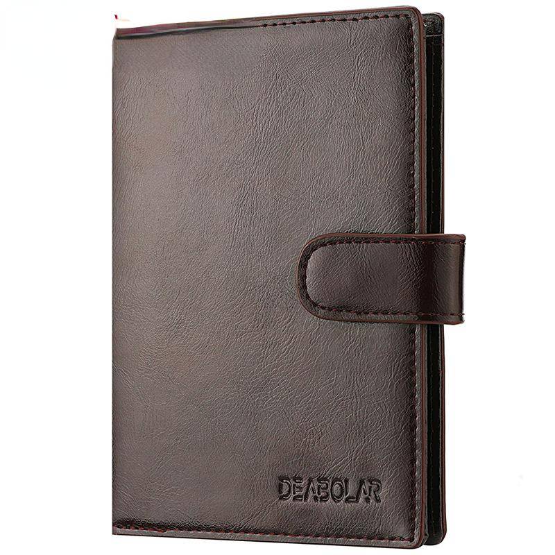 1 PC-Führerscheinkarten-Geldbörse für Herren, große Kapazität, Multifunktions-Reisepasstasche, Reisepassmappe, Reisepassbuch-Geldbörse LXY braun von Joom DACH