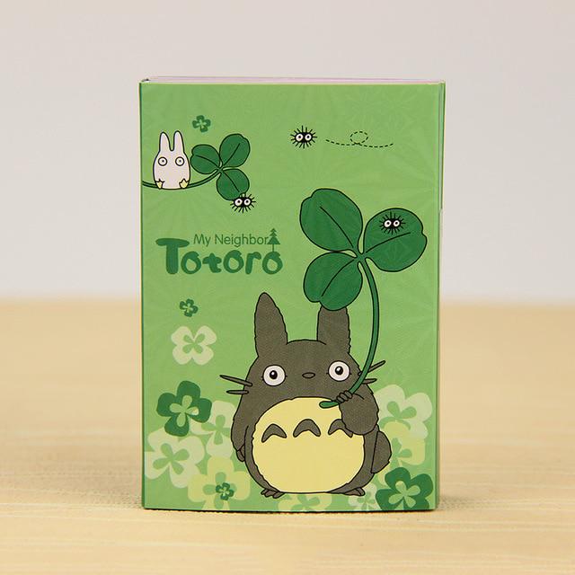 1 PC Kawaii Totoro Melody 6 Faltnotizblock Haftnotizen Memo Notizblock Lesezeichen Geschenk Briefpapier grün von Joom DACH