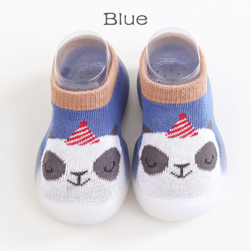 1 Paar Anti-Rutsch-Kleinkindschuhe im Tierstil, Babysocken, Schuhe, weiche Gummischuhe für Jungen und Mädchen, modisch 26/27 blau von Joom DACH