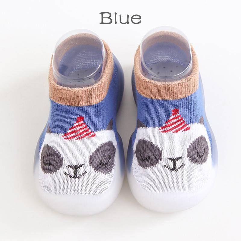1 Paar Anti-Rutsch-Kleinkindschuhe im Tierstil, Babysocken, Schuhe, weiche Gummischuhe für Jungen und Mädchen, modisch 26/27 blau von Joom DACH