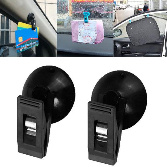 1 Paar Auto Innen Fenster Vorhang Clip Saugnapf Handtuch Ticket Halter Klemme weiß von Joom DACH