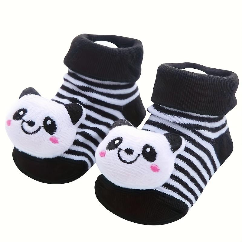 1 Paar Baby-Mädchen Cartoon 3D Tier Muster Anti-Rutsch Baby Kniestrümpfe, Weiche Atmungsaktive Bequeme Socken Für Alle Jahreszeiten One Size schwarz von Joom DACH