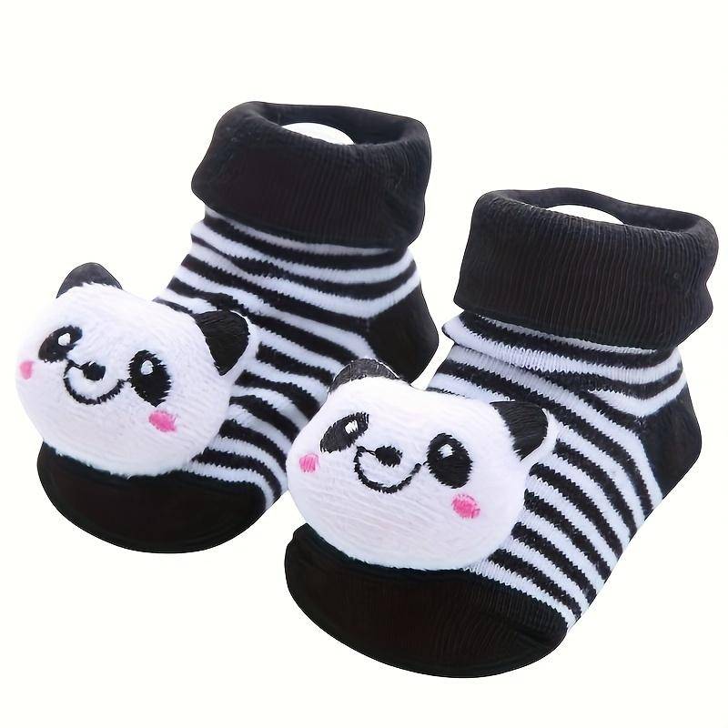 1 Paar Baby-Mädchen Cartoon 3D Tier Muster Anti-Rutsch Baby Kniestrümpfe, Weiche Atmungsaktive Bequeme Socken Für Alle Jahreszeiten One Size schwarz von Joom DACH