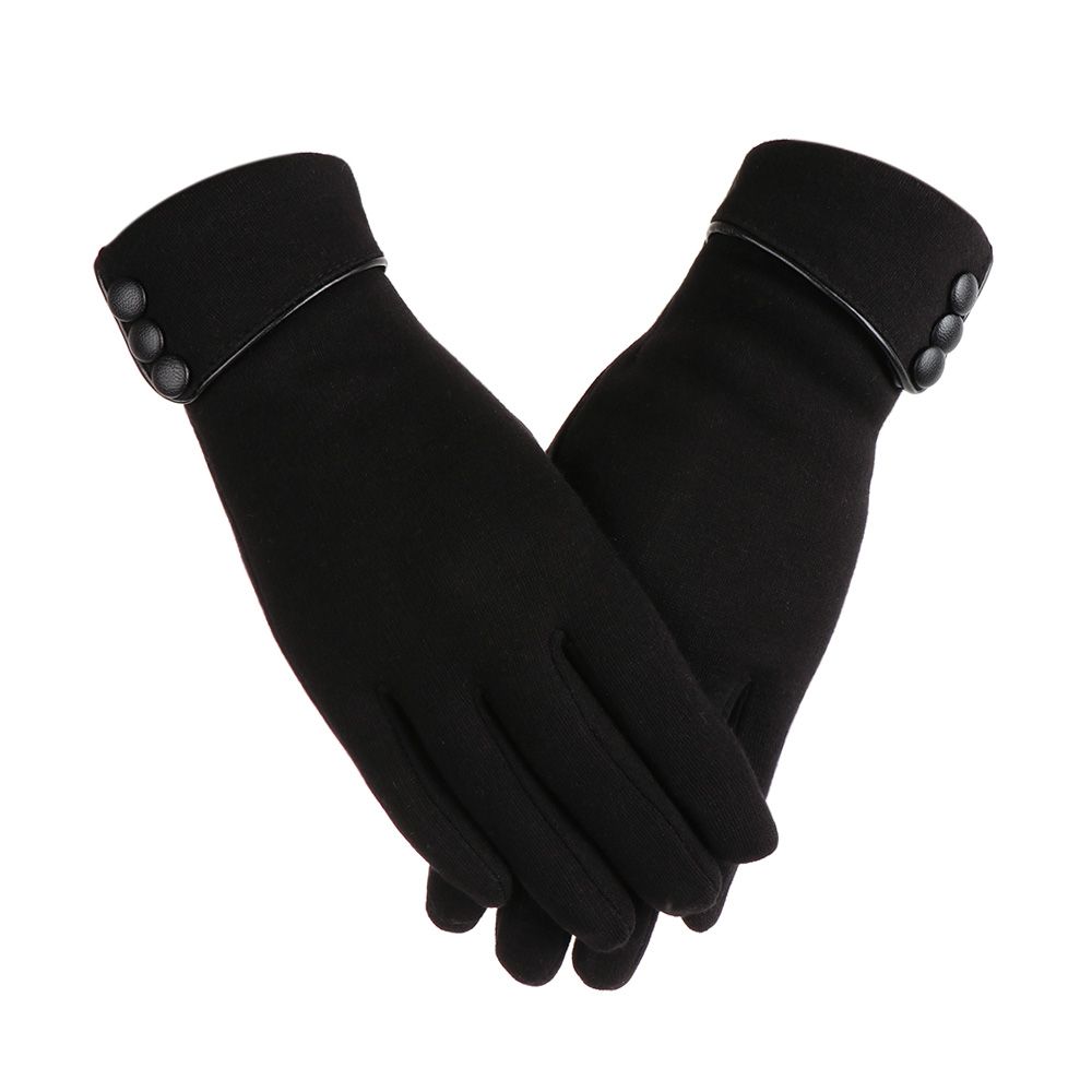 1 Paar Damen Winterhandschuhe mit Touchscreen und Fleecefutter, Thermo-Fäustlinge, winddichte Skihandschuhe One Size schwarz von Joom DACH