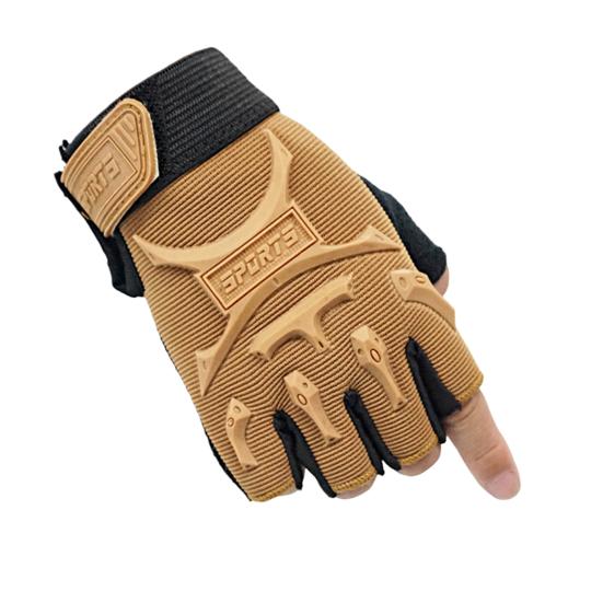 1 Paar Kinder-Halbfingerhandschuhe, rutschfeste Sportfäustlinge, großflächiges Anti-Rutsch-Design, elastische, weiche Handschuhe XL gelb von Joom DACH