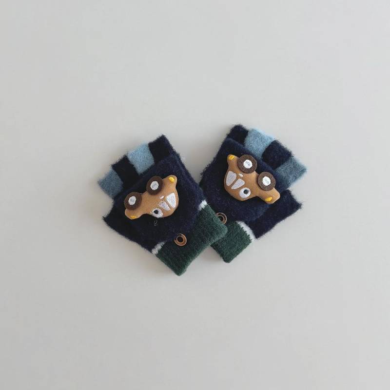 1 Paar Kinder Halbfingerhandschuhe Winter Warm Jungen Thermohandschuhe mit Coolen Automuster Kleinkind Baby Rutschfest Touchscreen Handschuhe von Joom DACH