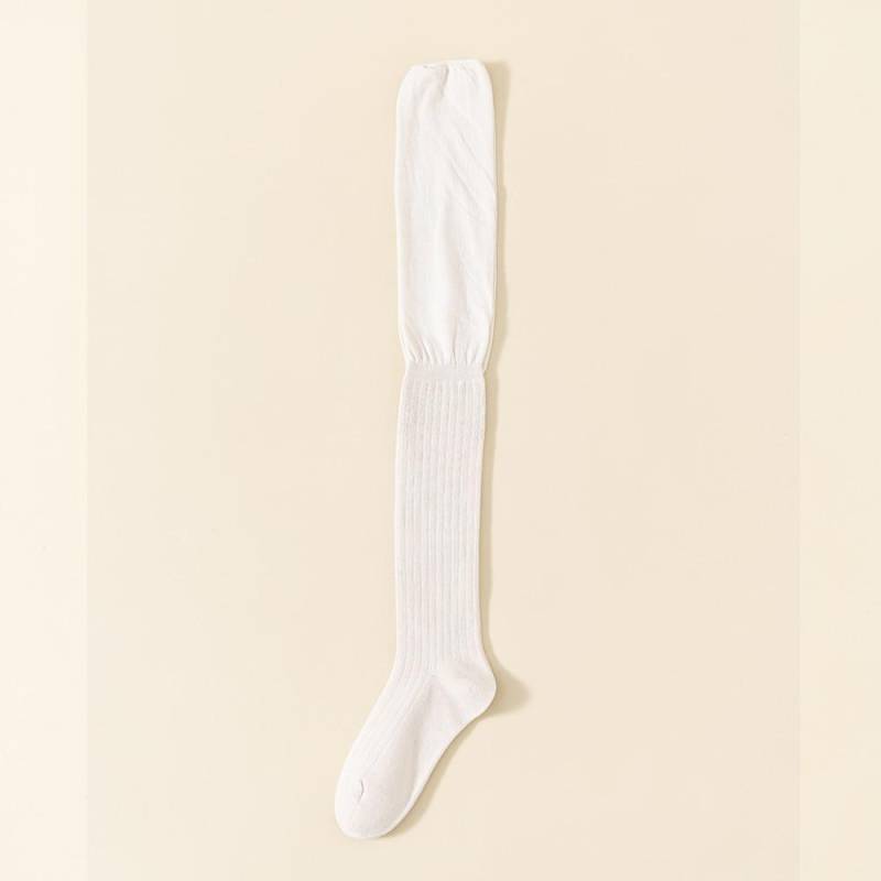 1 Paar Kniestrümpfe für Damen Herbst und Winter lange Röhre Baumwolle hohe Oberschenkelsocken Strümpfe YSL weiß von Joom DACH