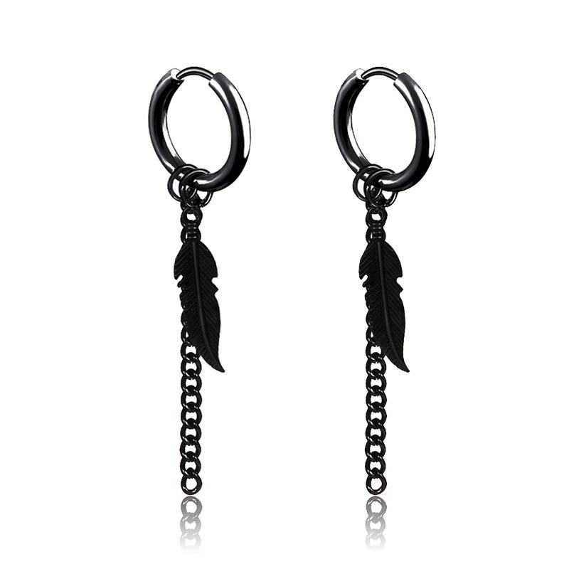 1 Paar Punk Edelstahl Stecker Ohrringe Schwarz Ohrringe Set Für Männer Frauen Vintage Hip Hop Piercing Ohrschmuck von Joom DACH