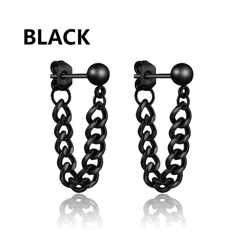 1 Paar Punk Edelstahl Stecker Ohrringe Schwarz Ohrringe Set Für Männer Frauen Vintage Hip Hop Piercing Ohrschmuck von Joom DACH