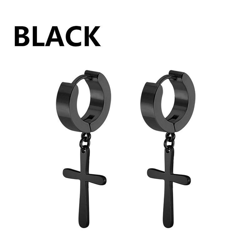 1 Paar Punk Edelstahl Stecker Ohrringe Schwarz Ohrringe Set Für Männer Frauen Vintage Hip Hop Piercing Ohrschmuck von Joom DACH