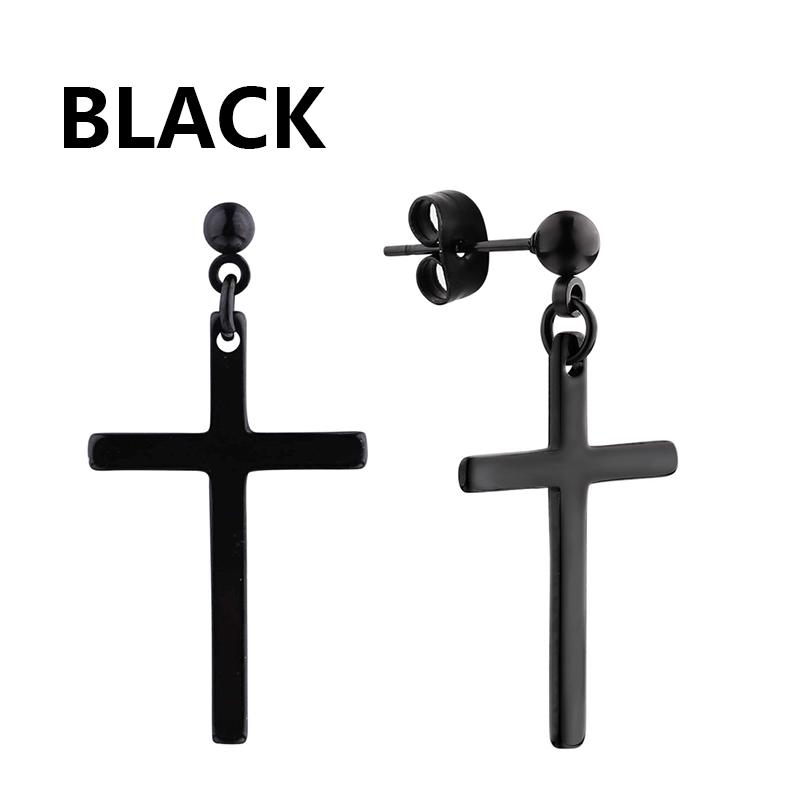 1 Paar Punk Edelstahl Stecker Ohrringe Schwarz Ohrringe Set Für Männer Frauen Vintage Hip Hop Piercing Ohrschmuck von Joom DACH
