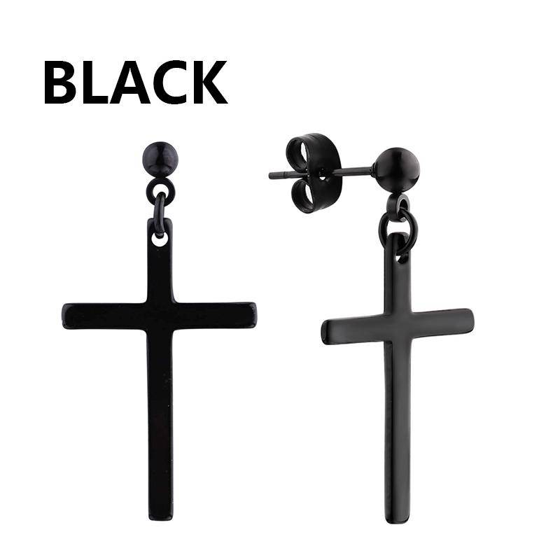 1 Paar Punk Edelstahl Stecker Ohrringe Schwarz Ohrringe Set Für Männer Frauen Vintage Hip Hop Piercing Ohrschmuck von Joom DACH