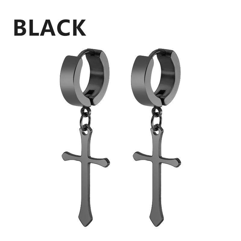 1 Paar Punk Edelstahl Stecker Ohrringe Schwarz Ohrringe Set Für Männer Frauen Vintage Hip Hop Piercing Ohrschmuck von Joom DACH