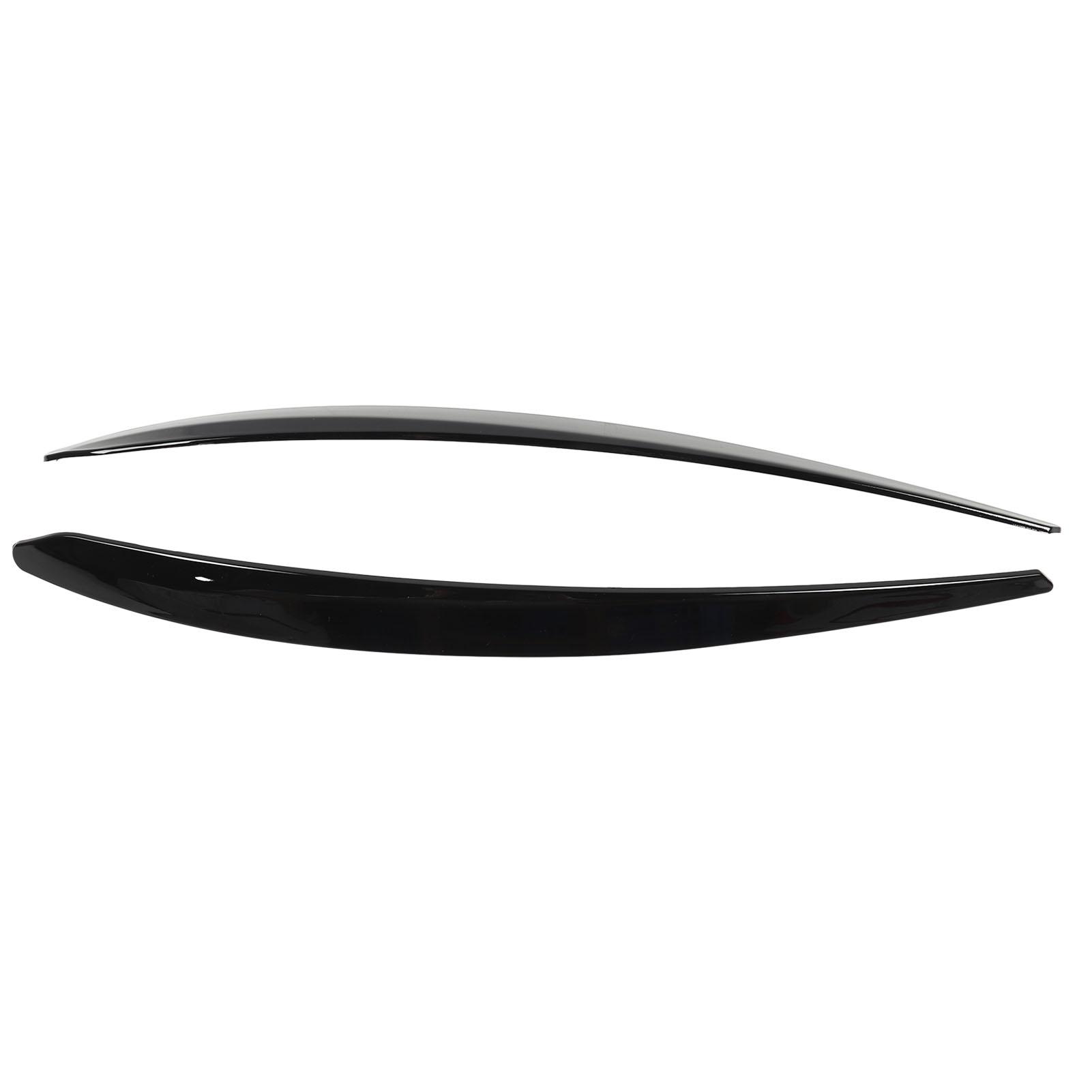 1 Paar Scheinwerferblende Links Rechts Rostfrei Auto Augenlider Aufkleber Dekoration Ersatz Für schwarz von Joom DACH