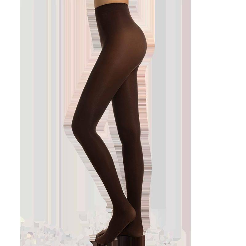 1 Paar Tanzstrumpfhosen Socken Hochelastische Nahtlose Strümpfe Unzerreißbar Fitnessstudio Yoga Leggings Reißfest Damen Strumpfhosen L kaffeebraun von Joom DACH