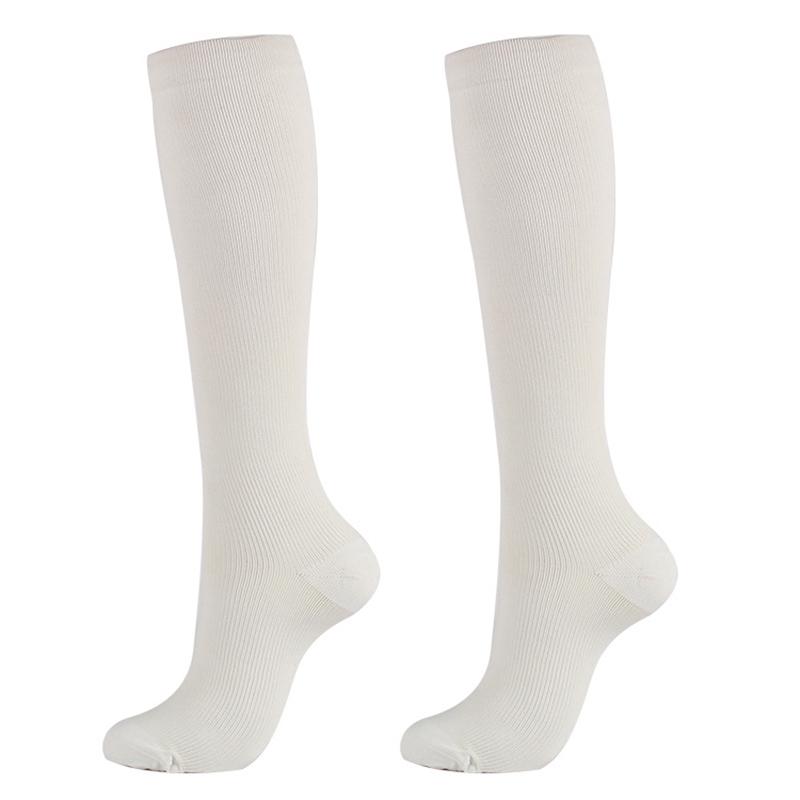 1 Paar Unisex Kompression Lange Socken Damen Herren Druckvenen Beinlinderung Schmerzen Kniehohe Strümpfe L/XL von Joom DACH