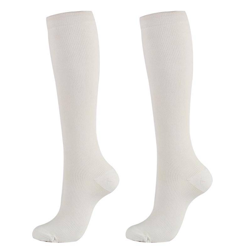 1 Paar Unisex Kompression Lange Socken Damen Herren Druckvenen Beinlinderung Schmerzen Kniehohe Strümpfe L/XL von Joom DACH