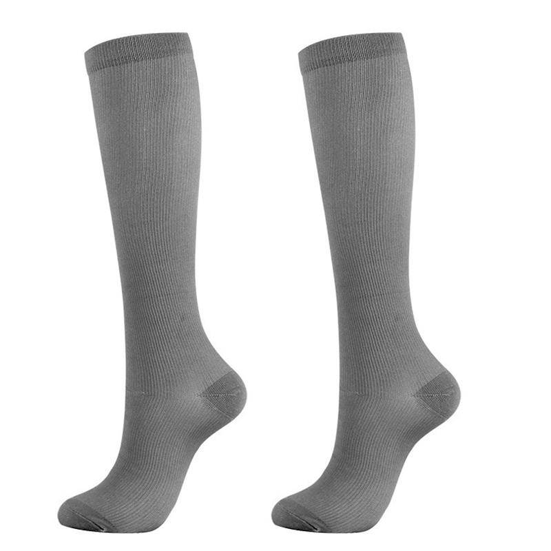 1 Paar Unisex Kompression Lange Socken Damen Herren Druckvenen Beinlinderung Schmerzen Kniehohe Strümpfe S/M von Joom DACH