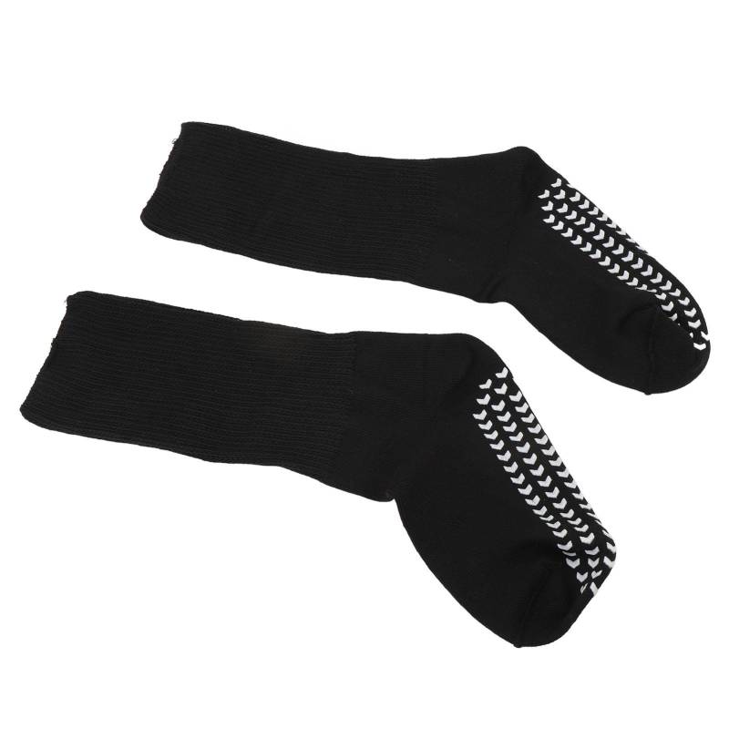 1 Paar Weite Socken Hochelastische Strickstrümpfe Nicht einschnürende Socken mit Grips für Männer Frauen Schwarz LXL S M von Joom DACH