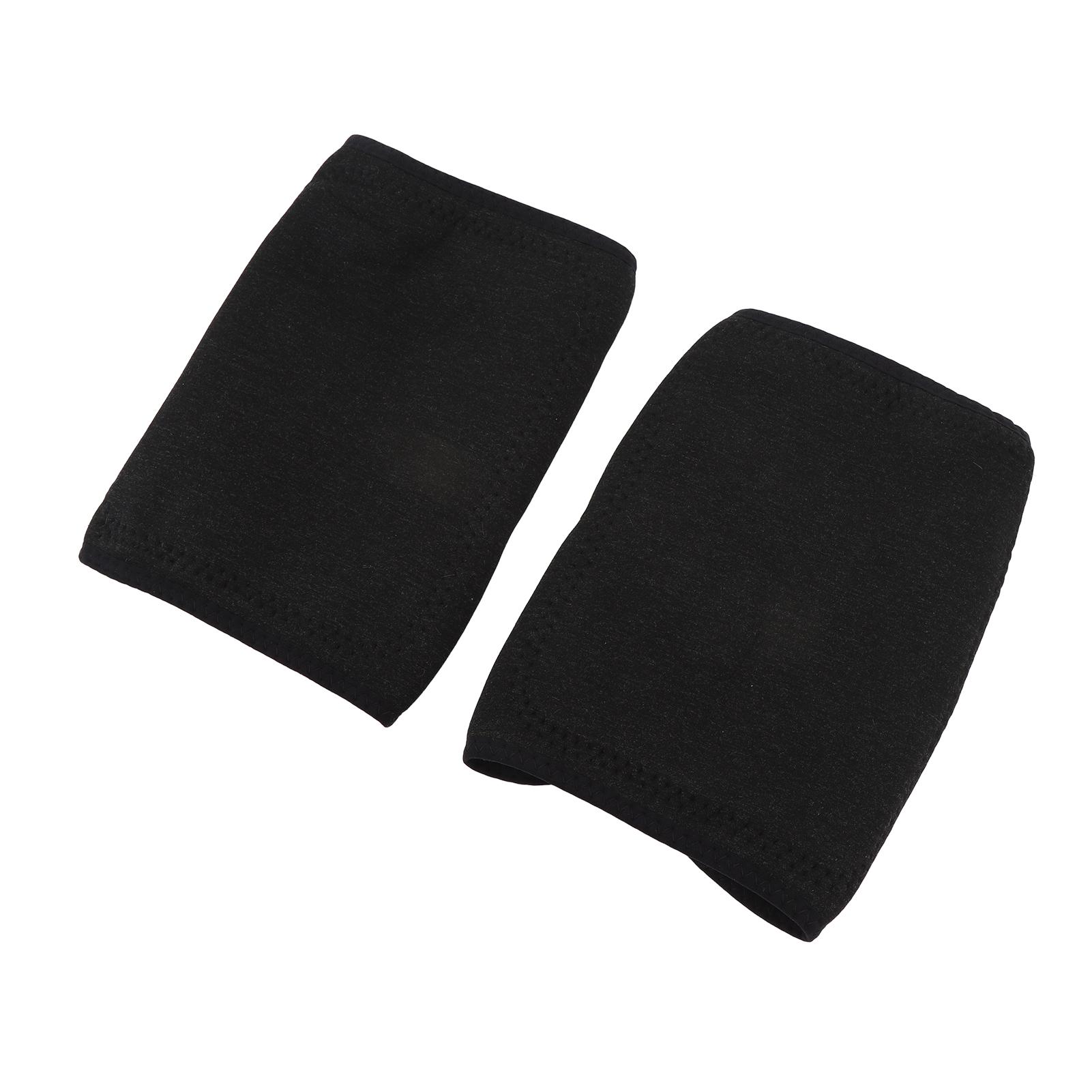 1 Paar Winter-Thermo-Kniewärmer, dicke Knieorthese mit Hakenschlaufe, Beinwärmer für Männer und Frauen, Größe F von Joom DACH