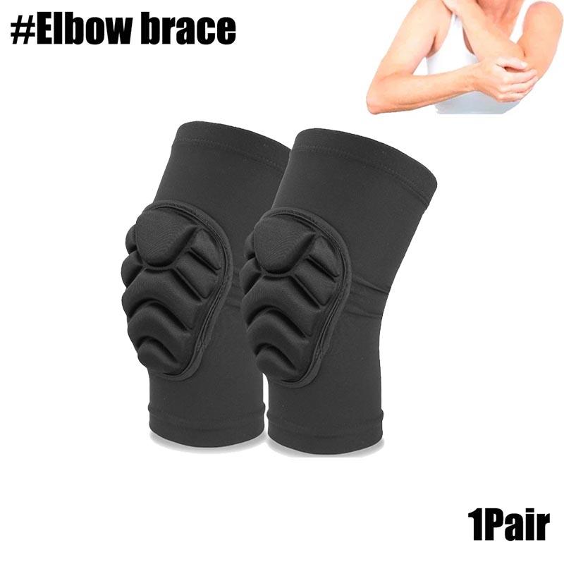 1 Paar dicke Knieschützer aus Schwamm, Ellenbogenschützer, Vermeidung von Sport-Knieschützern, Fußball, Volleyball, Kinder-Knieschützer, Unterstützung für Kinder und Jugendliche Elbow brace schwarz von Joom DACH