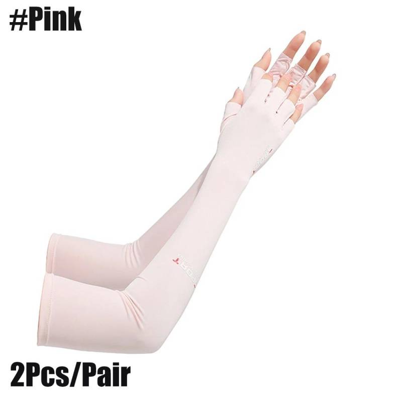 1 Paar lange Kompressionshandschuhe aus Kupfer gegen Arthritis – mit Kupfer angereicherte Handschuhe mit extra langer Passform für Damen und Herren – zum Tippen am Computer, RSI rosa von Joom DACH