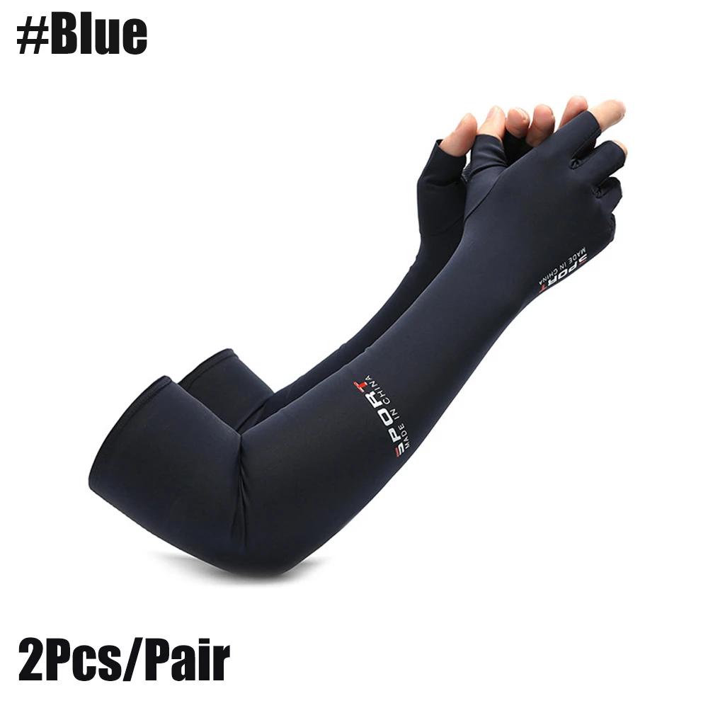 1 Paar lange Kompressionshandschuhe aus Kupfer gegen Arthritis – mit Kupfer angereicherte Handschuhe mit extra langer Passform für Damen und Herren – zum Tippen am Computer, RSI blau von Joom DACH