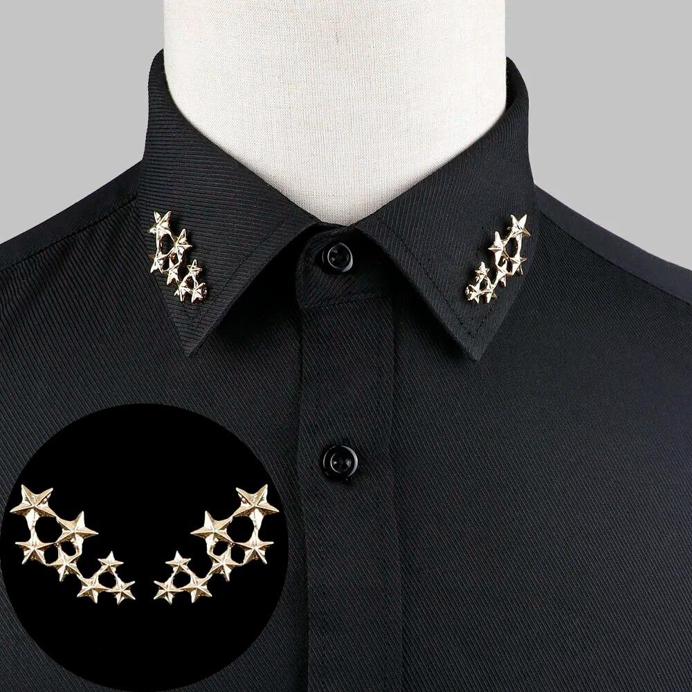 1 Paar modische Broschen, Accessoires für Herren und Damen, Hemd, Pullover, Kragen, Schmuck von Joom DACH