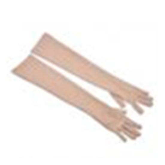 1 Paar modische lange Handschuhe für Damen, Oper, Hochzeit, Braut, Abend, Party beige von Joom DACH