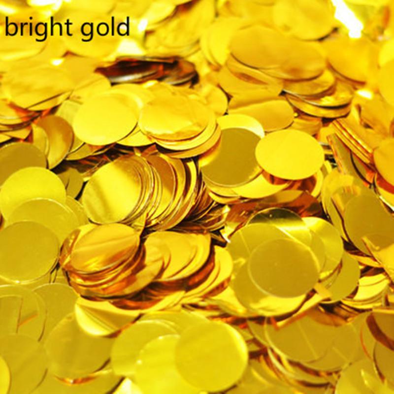 1 Packung 2,5 cm hellgoldene Streusel aus Seidenpapier, Konfetti, Hochzeit, Braut, Blume, Kreisform, Geburtstagsparty, Tischdekoration, Ballon-Dekoration von Joom DACH