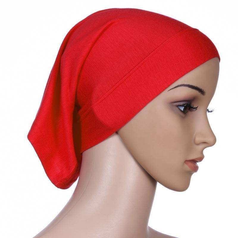 1 Pc Elastische Tuch Kopf Wrap Muslimischen Schal Kappe Frauen Baumwolle Turban Hijabs Hut 1 von Joom DACH