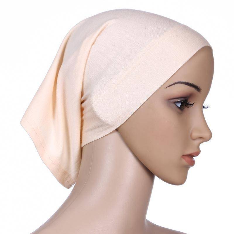 1 Pc Elastische Tuch Kopf Wrap Muslimischen Schal Kappe Frauen Baumwolle Turban Hijabs Hut 12 von Joom DACH