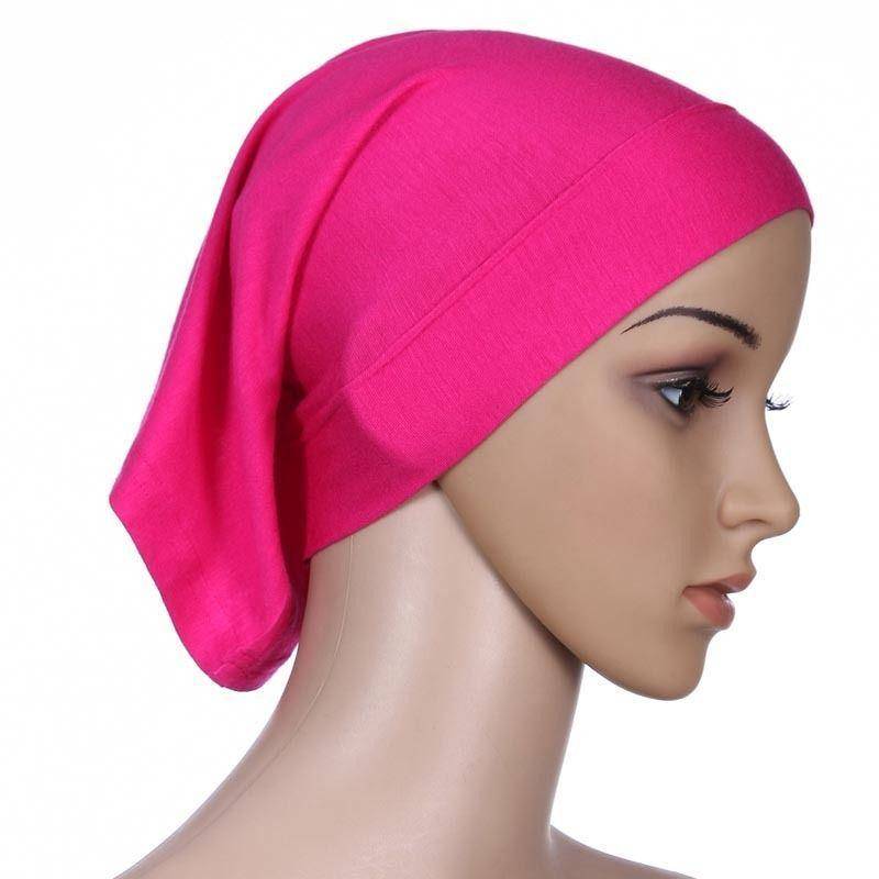 1 Pc Elastische Tuch Kopf Wrap Muslimischen Schal Kappe Frauen Baumwolle Turban Hijabs Hut 18 von Joom DACH