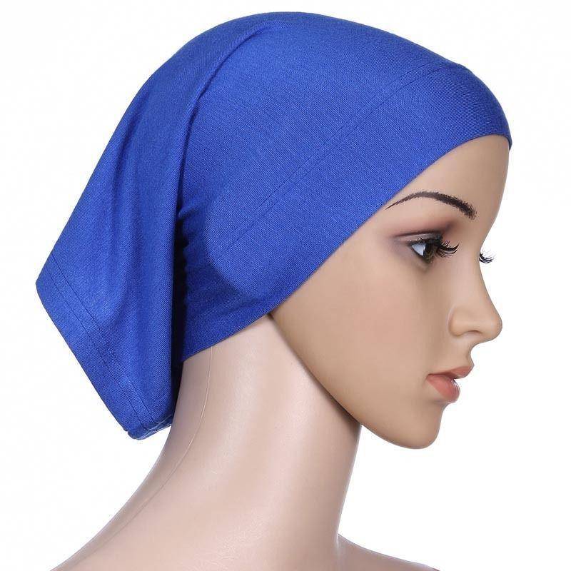 1 Pc Elastische Tuch Kopf Wrap Muslimischen Schal Kappe Frauen Baumwolle Turban Hijabs Hut 4 von Joom DACH