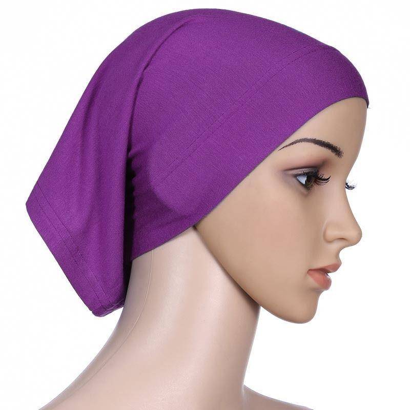 1 Pc Elastische Tuch Kopf Wrap Muslimischen Schal Kappe Frauen Baumwolle Turban Hijabs Hut 5 von Joom DACH
