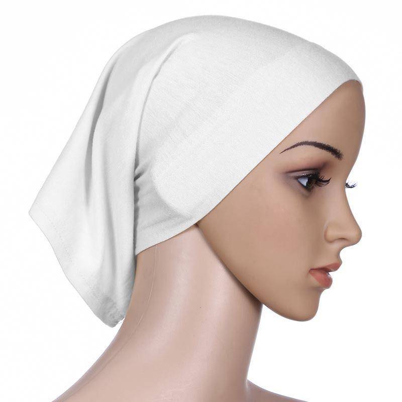 1 Pc Elastische Tuch Kopf Wrap Muslimischen Schal Kappe Frauen Baumwolle Turban Hijabs Hut 8 von Joom DACH