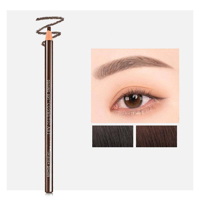 1 Pcs Augenbrauenstift Langlebig Wasserdicht Natürlichen Zug Augenbrauen Enhancer Stift Augen Make-Up Kosmetik Werkzeuge Schwarz Braun Tragbare von Joom DACH