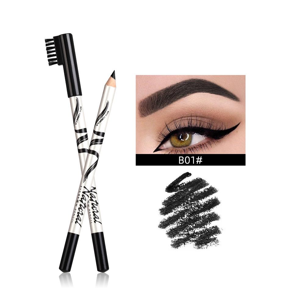 1 Pcs Augenbrauenstift Langlebig Wasserdicht Natürlichen Zug Augenbrauen Enhancer Stift Augen Make-Up Kosmetik Werkzeuge Schwarz Braun Tragbare von Joom DACH