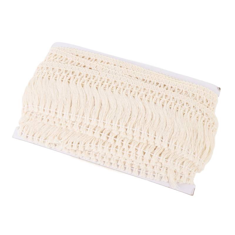 1 Rolle Fransen Quastenbesatz Baumwollquasten Spitze Rolle Stilvoller Nähfransenbesatz für Kleidung Lampenschirme von Joom DACH