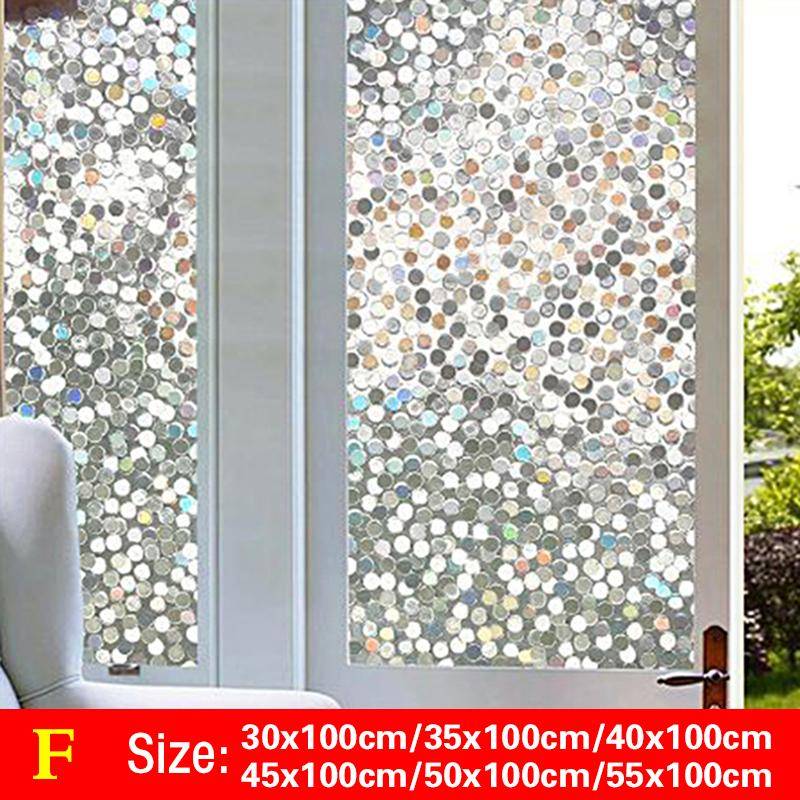 1 Rolle Home Decor Privatsphäre Fenster Glas Film Aufkleber gebeizt 3D dekorative selbstklebende Aufkleber 30x100cm von Joom DACH