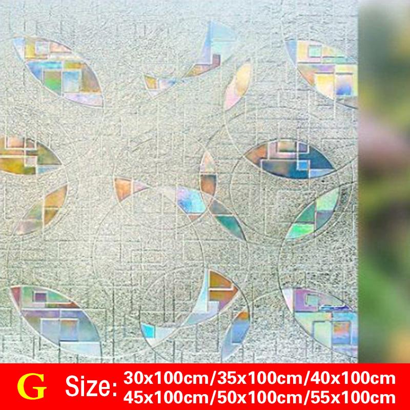 1 Rolle Home Decor Privatsphäre Fenster Glas Film Aufkleber gebeizt 3D dekorative selbstklebende Aufkleber 30x100cm von Joom DACH