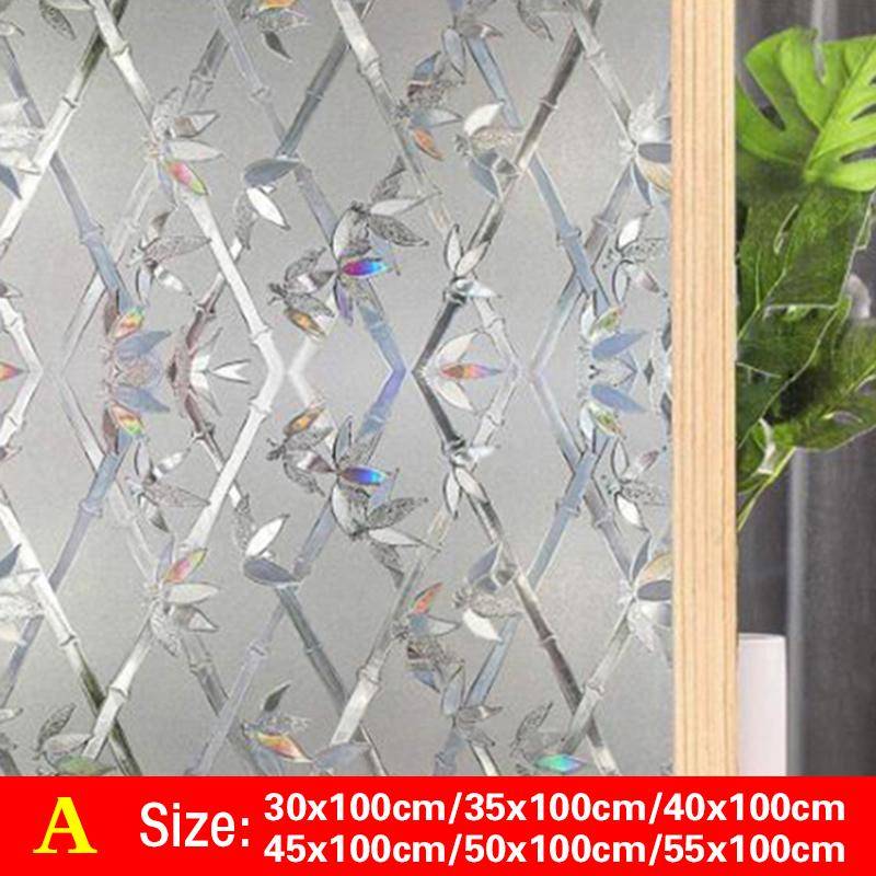 1 Rolle Home Decor Privatsphäre Fenster Glas Film Aufkleber gebeizt 3D dekorative selbstklebende Aufkleber 35x100cm von Joom DACH